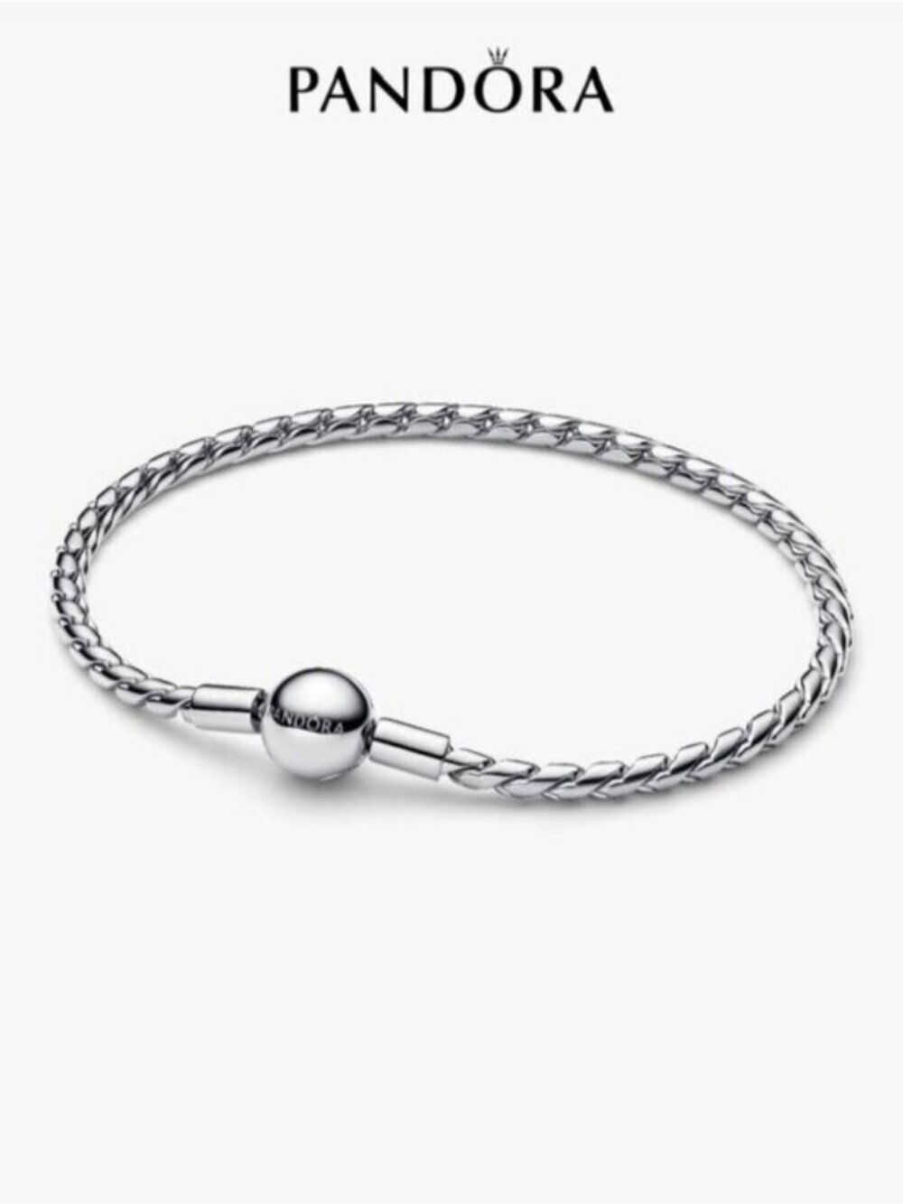 Pandora Round Clasp Wing Chain Bracelet